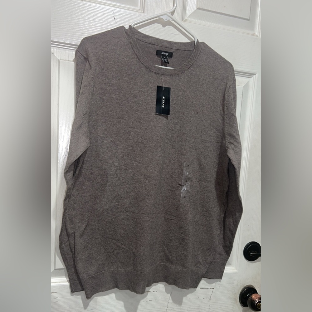 Alfani grey long sleeve sweatshirt Size L #menswear #shirts